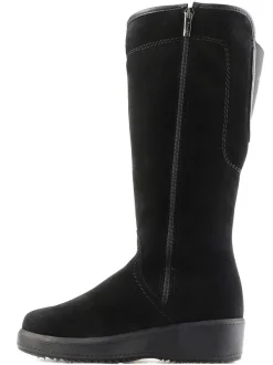 Pajar Ice Gripper<Lisa A Suede Women'S Heritage Boot W/ Ice Grippers Black