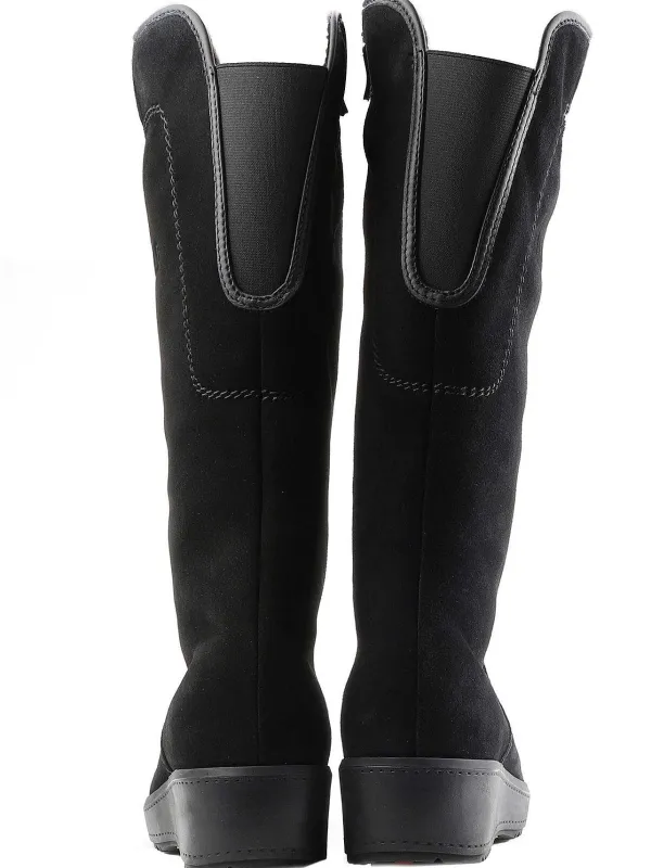 Pajar Winter Boots<Lisa A Suede Women'S Heritage Boot W/ Ice Grippers Black