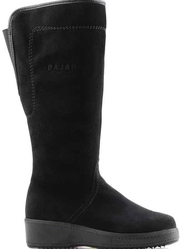 Pajar Winter Boots<Lisa A Suede Women'S Heritage Boot W/ Ice Grippers Black