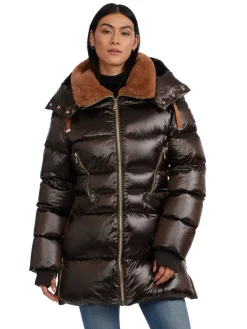 Pajar Puffers<Lyra Women'S Quilted Puffer Jacket Dark Oak