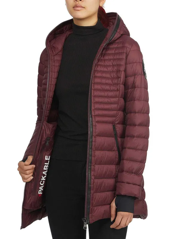 Pajar Puffers<Lyvien Women'S Lightweight Packable Puffer Ox Blood
