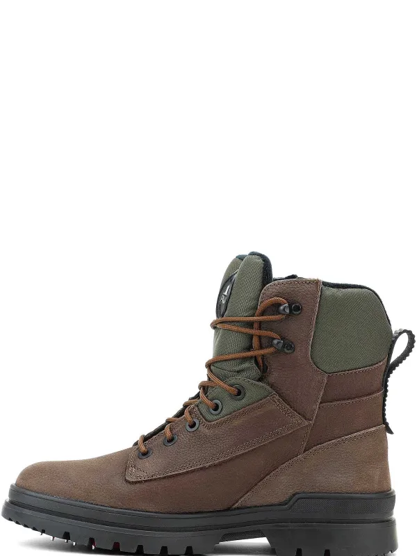 Pajar Casual Boots<Maddox Men'S Casual Boot W/ Ice Grippers Dark Brown/Military