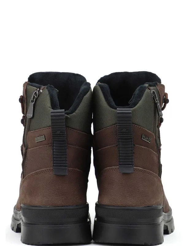 Pajar Casual Boots<Maddox Men'S Casual Boot W/ Ice Grippers Dark Brown/Military