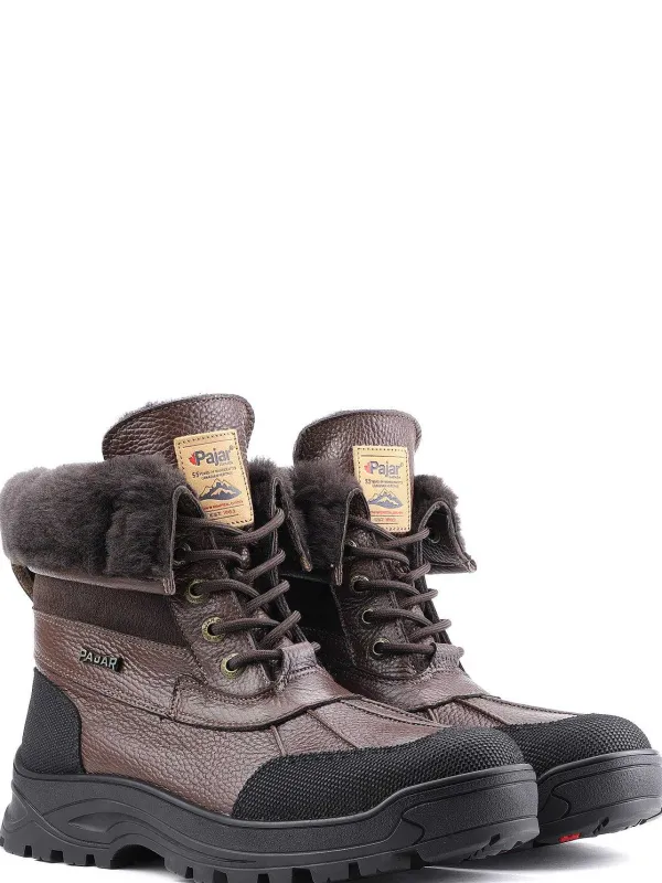 Pajar Heritage Canada Collection<Malcolm Men'S Heritage Boot W/ Ice Grippers Dark Brown