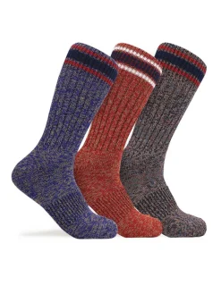 Pajar Fall/Winter<Men'S Crew Heavy Weight Socks 3-Pack Multi