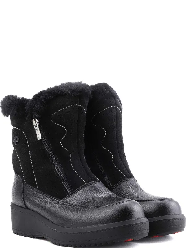 Pajar Ice Gripper<Mia A Women'S Heritage Boot W/ Ice Grippers Black