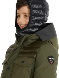 Pajar Jackets<Mikkel Boys' Mixed-Media Parka Military