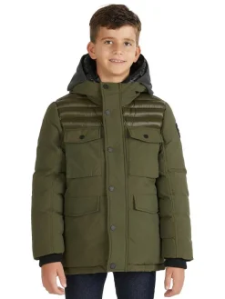 Pajar Jackets<Mikkel Boys' Mixed-Media Parka Military