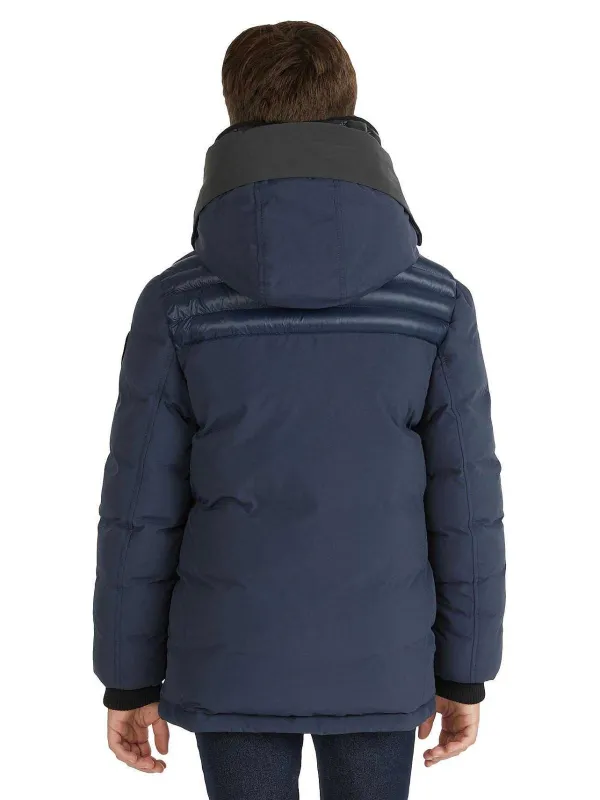 Pajar Jackets<Mikkel Boys' Mixed-Media Parka Navy