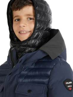 Pajar Jackets<Mikkel Boys' Mixed-Media Parka Navy