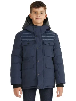 Pajar Jackets<Mikkel Boys' Mixed-Media Parka Navy