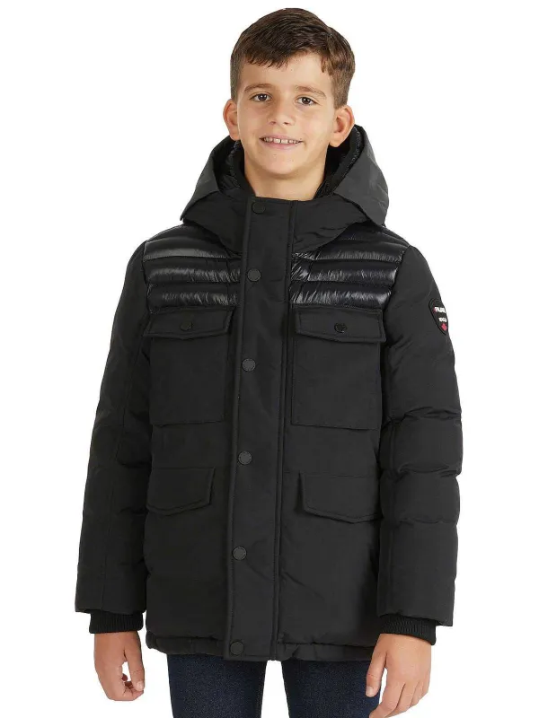 Pajar Jackets<Mikkel Boys' Mixed-Media Parka Black