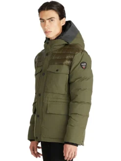 Pajar Parkas<Mikkel Men'S Mixed-Media Parka Military