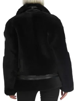 Pajar Bombers<Naomi Women'S Shearling Perfecto Jacket Black/Black