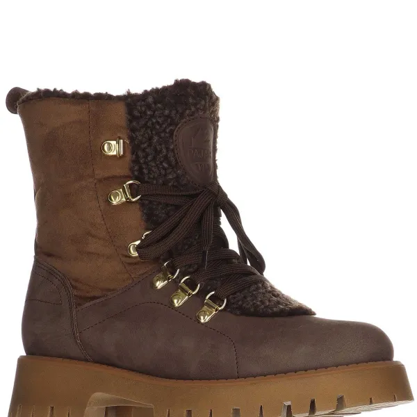 Pajar Casual Boots<Nazare Women'S Lace-Up Boot Chocolate