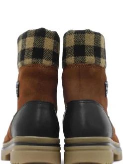 Pajar Casual Boots<Patch Women'S Heritage Boot W/ Ice Grippers Cognac/Black