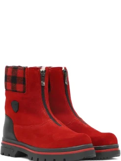 Pajar Heritage Canada Collection<Patch Women'S Heritage Boot W/ Ice Grippers Red/Black