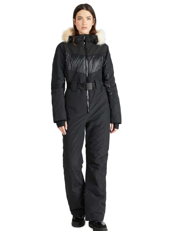Pajar Ski<Pearl Women'S Ski Jumpsuit W/ Faux Fur Trim Black