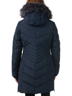 Pajar Parkas<Queens Women'S Quilted Puffer Navy/Silver