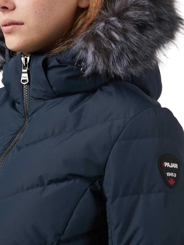 Pajar Parkas<Queens Women'S Quilted Puffer Navy/Silver
