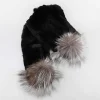 Pajar Scarves<Rexal Knitted Scarf W/ Fur Pompom Black