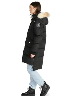 Pajar Puffers<Reyna Women'S Long Puffer W/ Faux Fur Trim Black