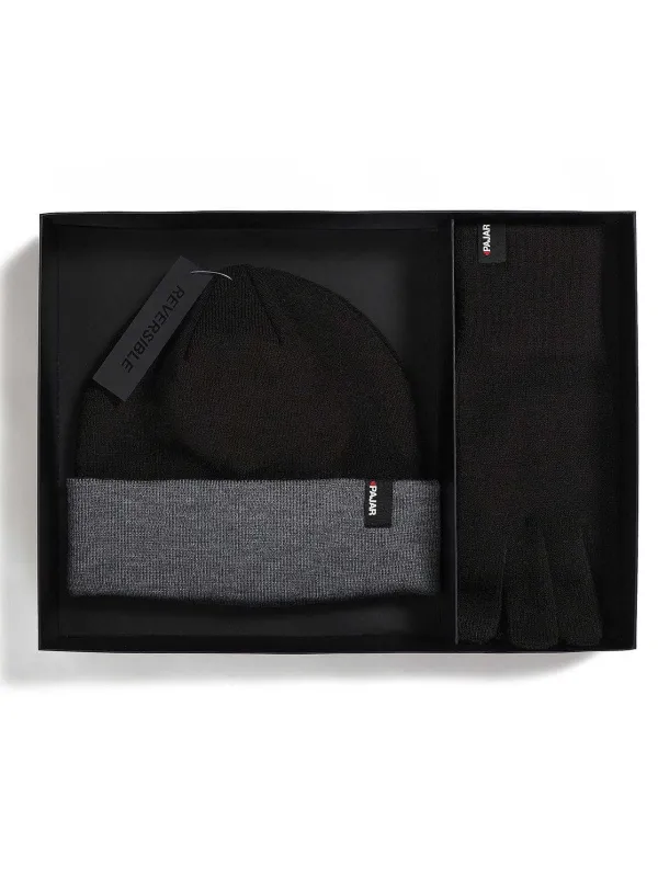 Pajar Ski<Rossland Unisex Reversible Hat Gift Set Black