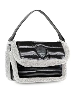 Pajar Bags<Shearling Puffy Shoulder Bag Black Mix
