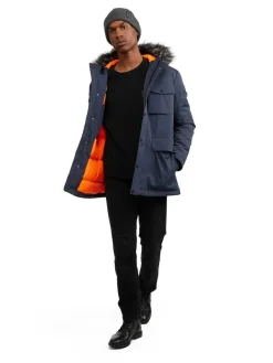 Pajar Parkas<Soren Men'S Parka W/Faux Fur Trim Navy