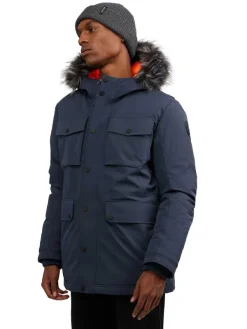 Pajar Parkas<Soren Men'S Parka W/Faux Fur Trim Navy