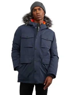 Pajar Fall/Winter<Soren Men'S Parka W/Faux Fur Trim Navy