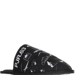 Pajar Slippers<Stewie Men'S Textile Slipper Black Vintage Print