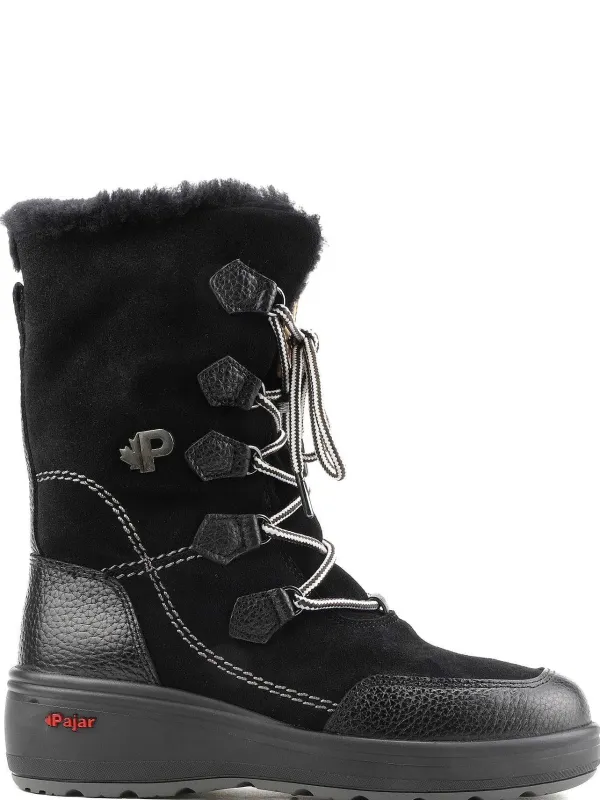 Pajar Winter Boots<Valerie Women'S Heritage Boot W/ Ice Grippers Black