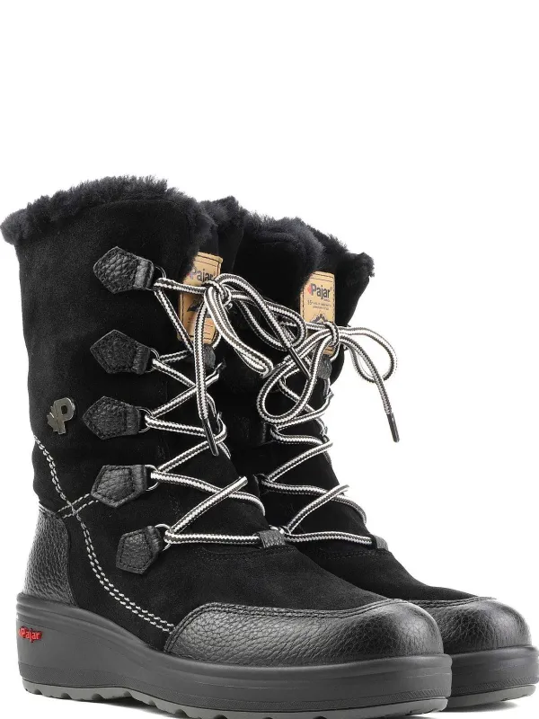 Pajar Winter Boots<Valerie Women'S Heritage Boot W/ Ice Grippers Black