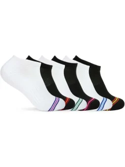 Pajar Socks<Women'S Performance Low Cut Socks 6-Pack Multi Black/White